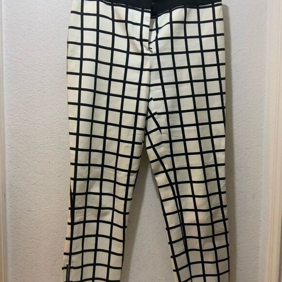 Black Label by Chico's White and Black checkered Pants (Size 0.5) 6.5 US - Picture 3 of 11
